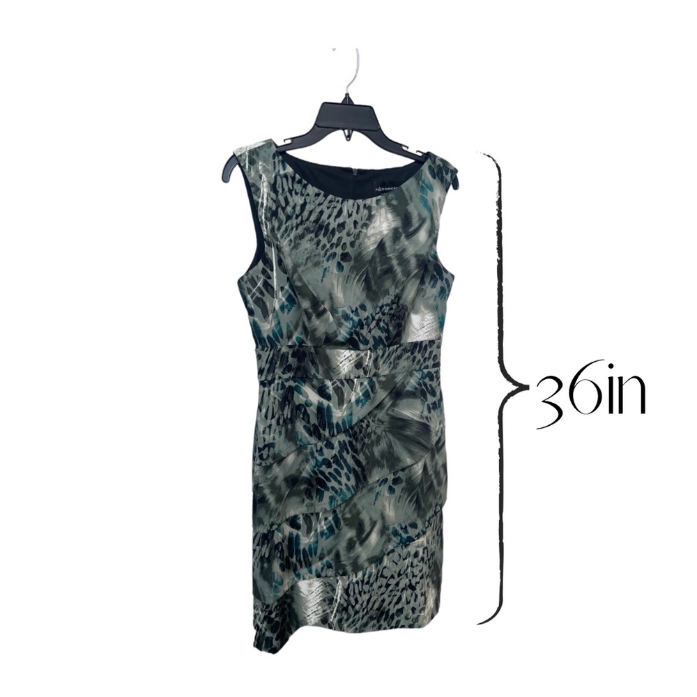 connected apparel dress size 8 regular Green Layered